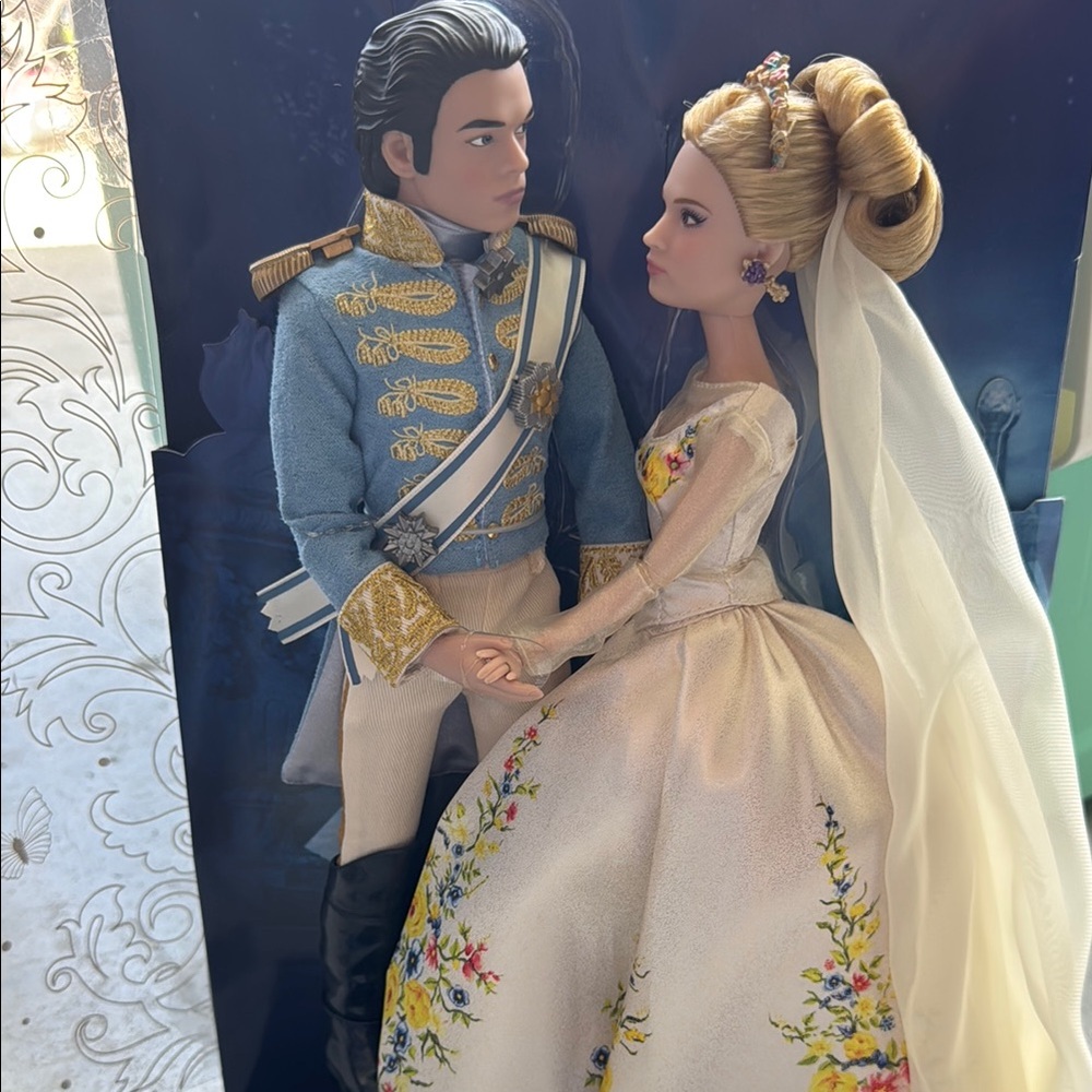 Disney Cinderella & Prince Doll Set - Blue, White, Gold - Picture 2 of 7